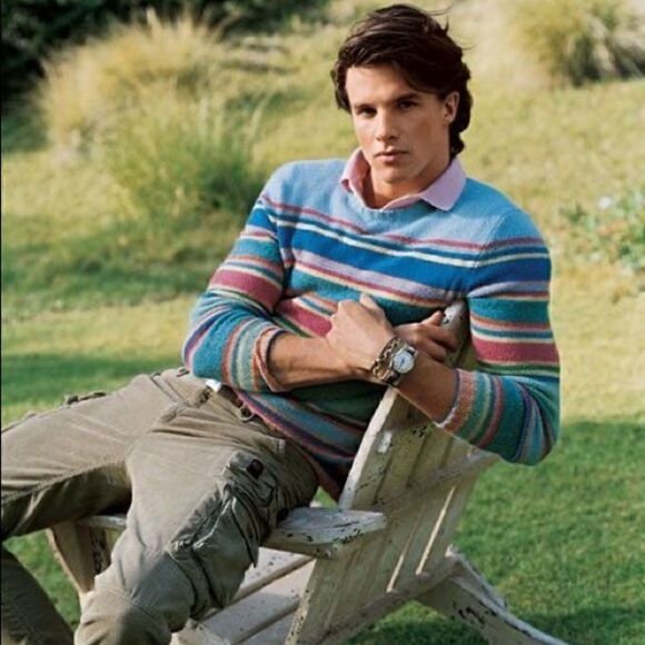 Polo Ralph Lauren Pastel Multi Stripe Merino Wool Angora Crewneck L/S Sweater - Picture 4 of 16